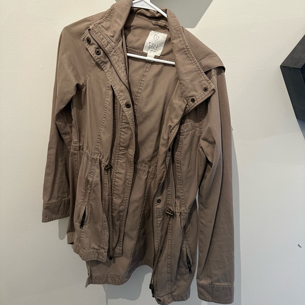 Tan longer jacket tillys